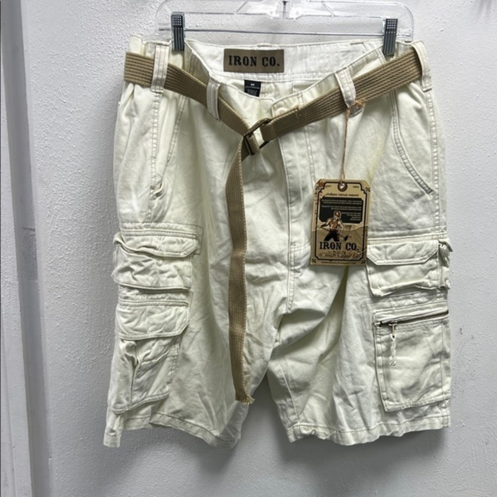 Iron Co. Men's Tan Cargo Shorts